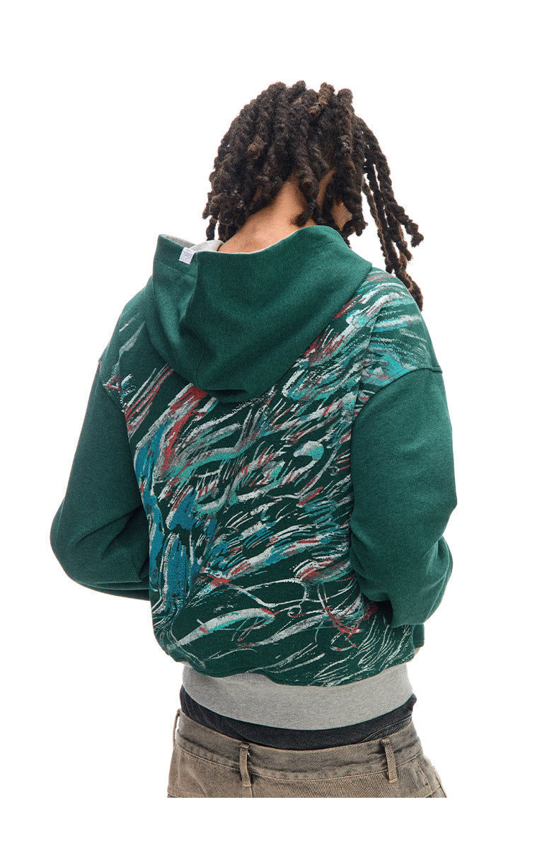 Reversible Hooded Sweatshirt