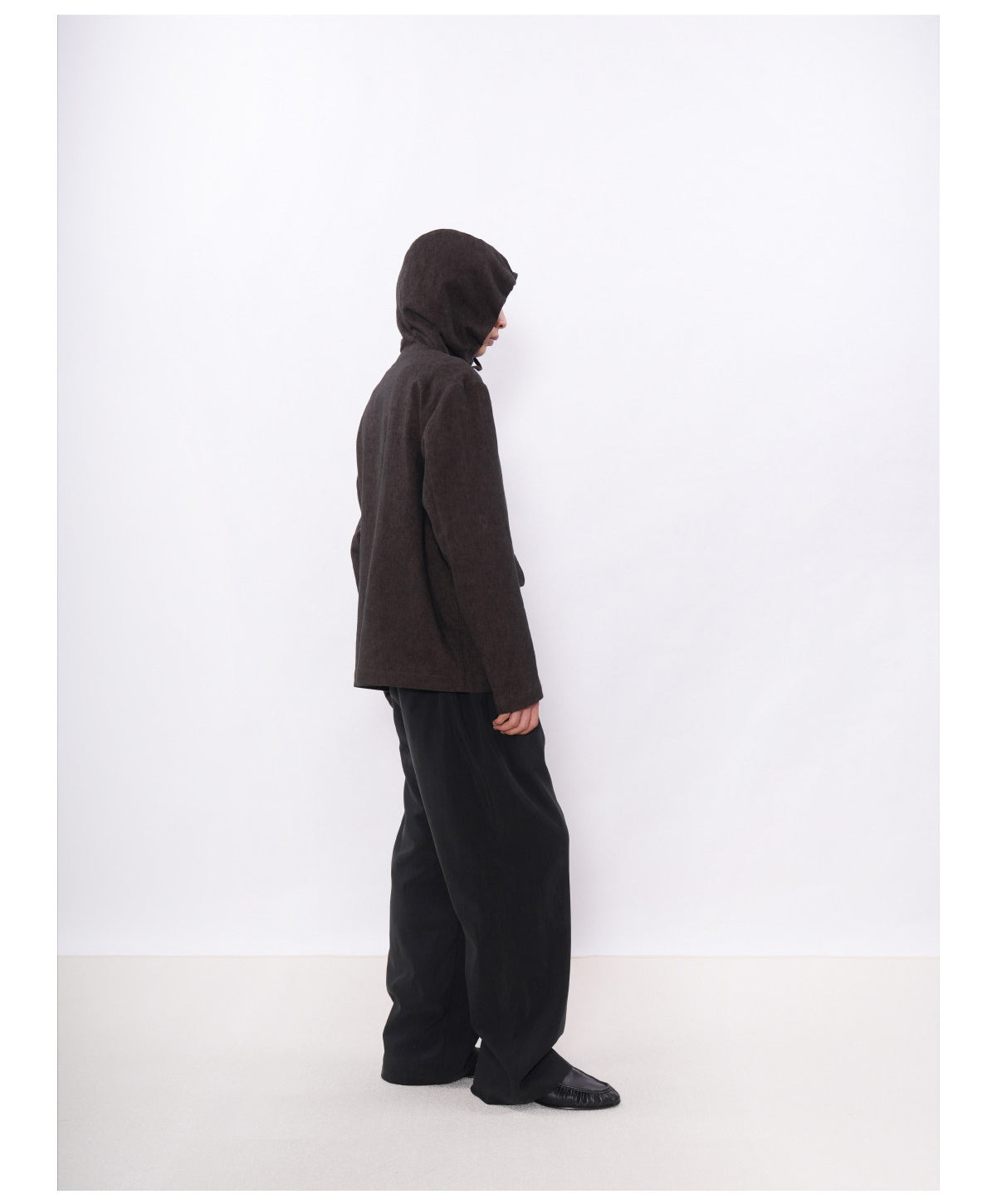 Layered-Style Jacket with Drawstring