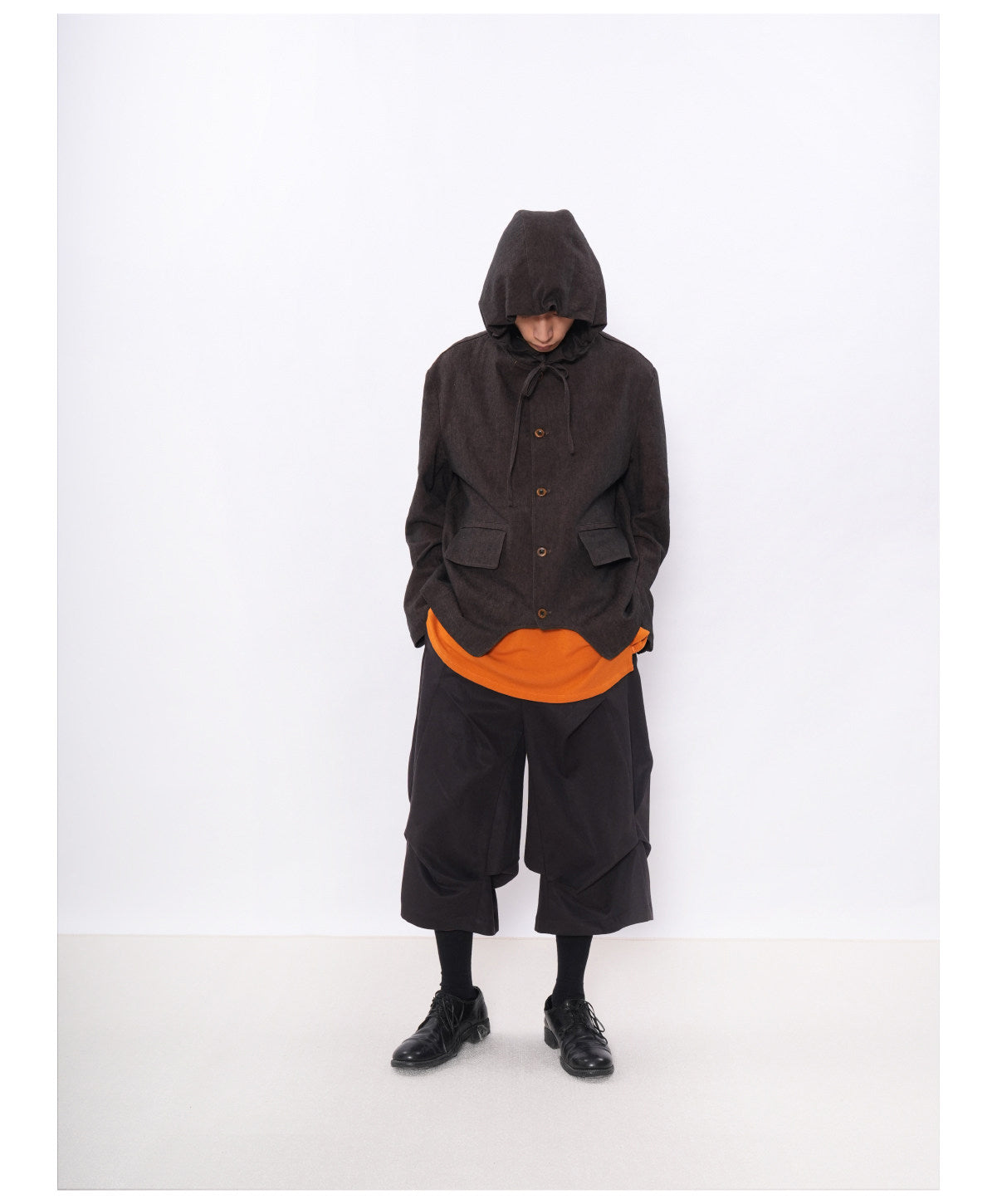 Layered-Style Jacket with Drawstring