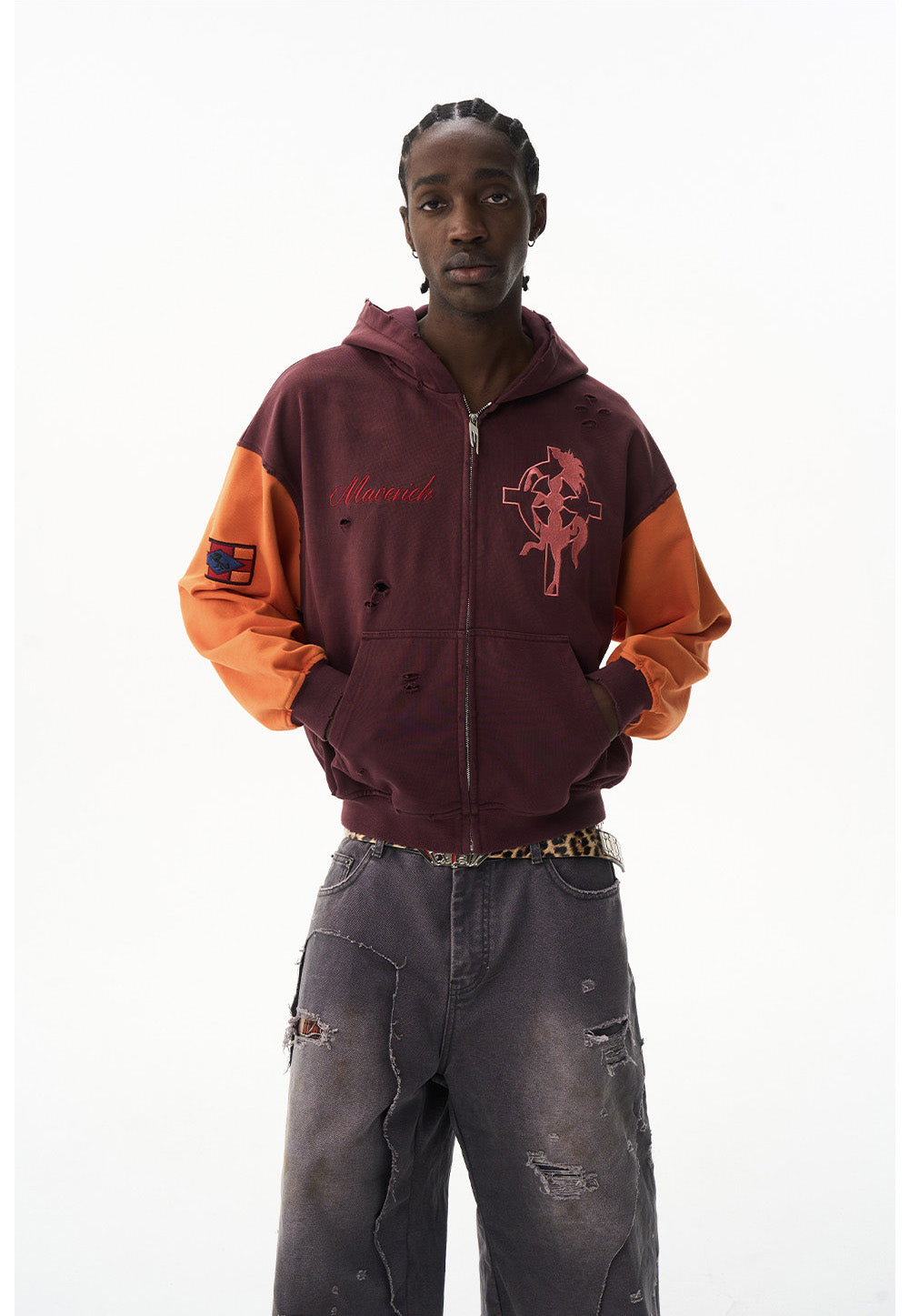 Wash-processed Loose-fit Casual Sweatshirt