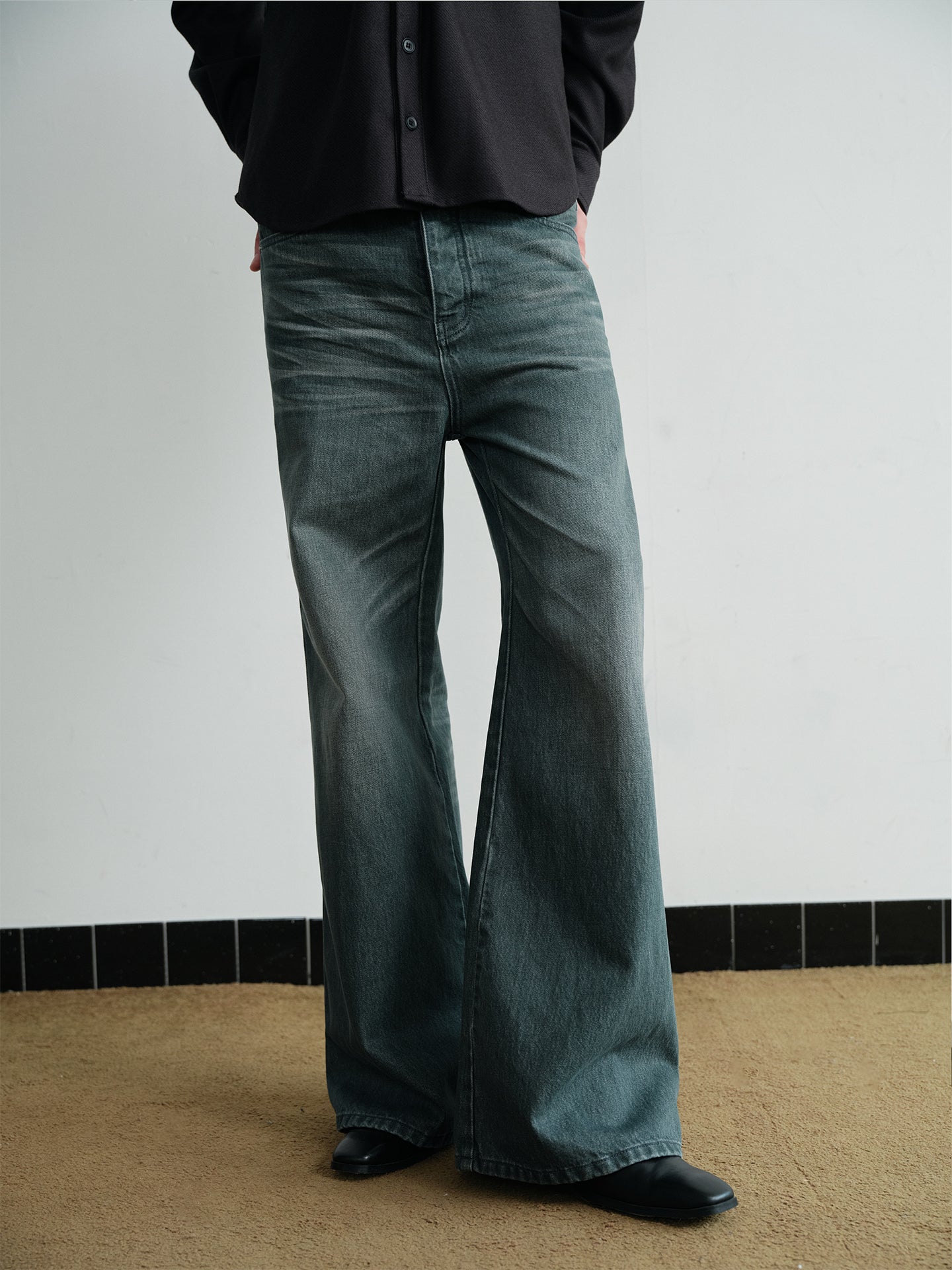 Embroidered Casual Denim Pants