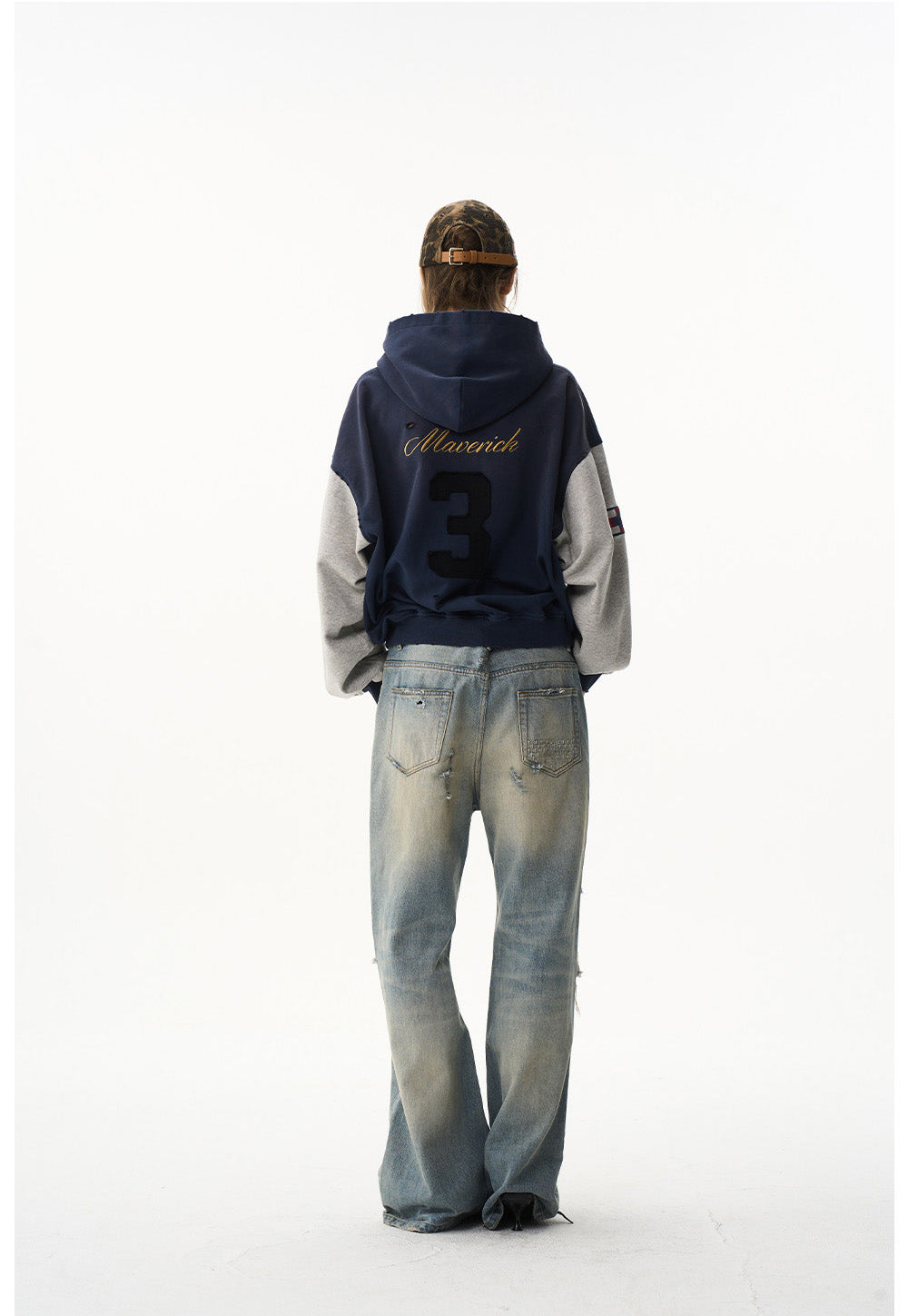 Wash-processed Loose-fit Casual Sweatshirt