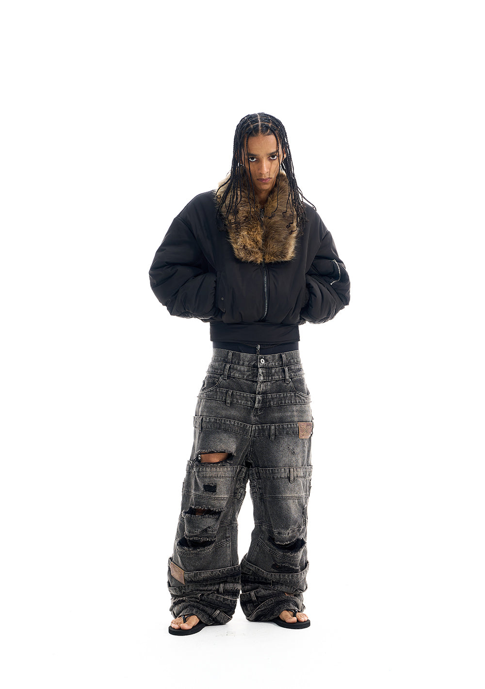 Reversible Camouflage Bomber Jacket