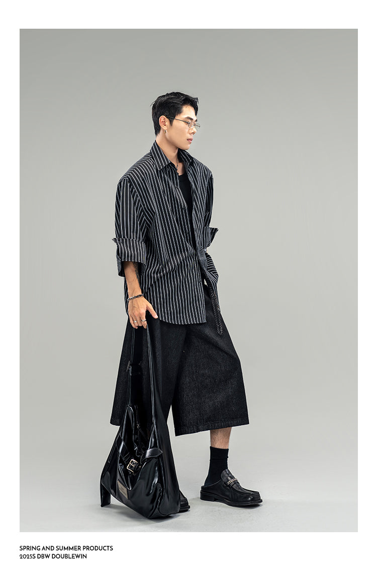 Breathable striped shirt