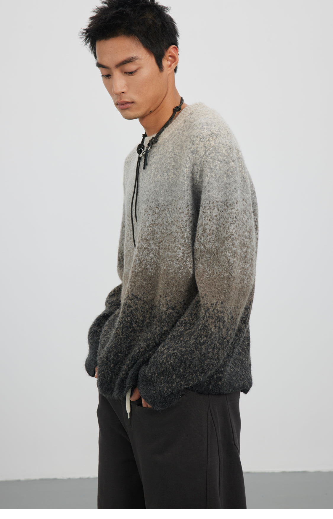 Gradient Crew Neck Sweater