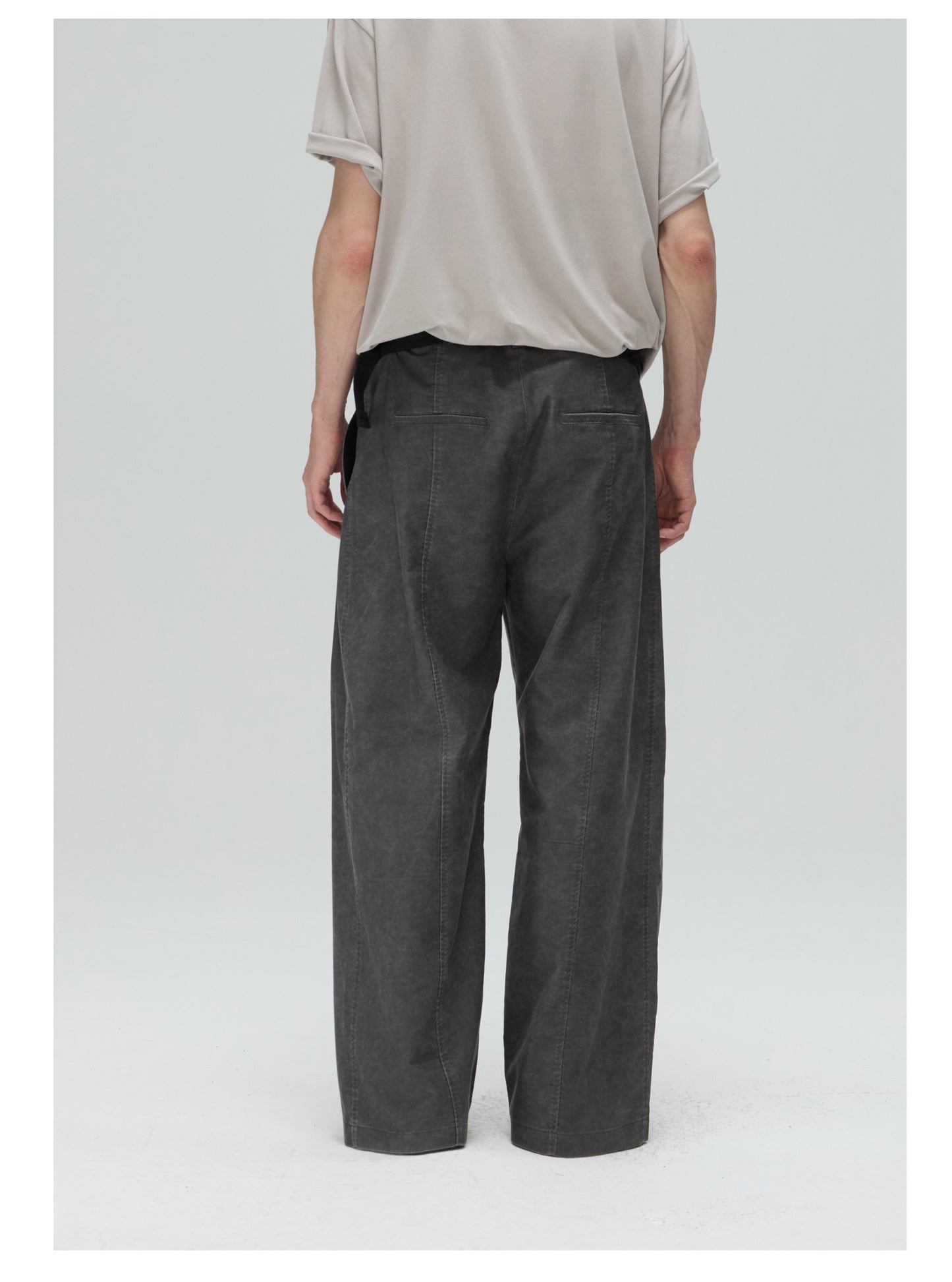 Multi-Pleated Casual Pants