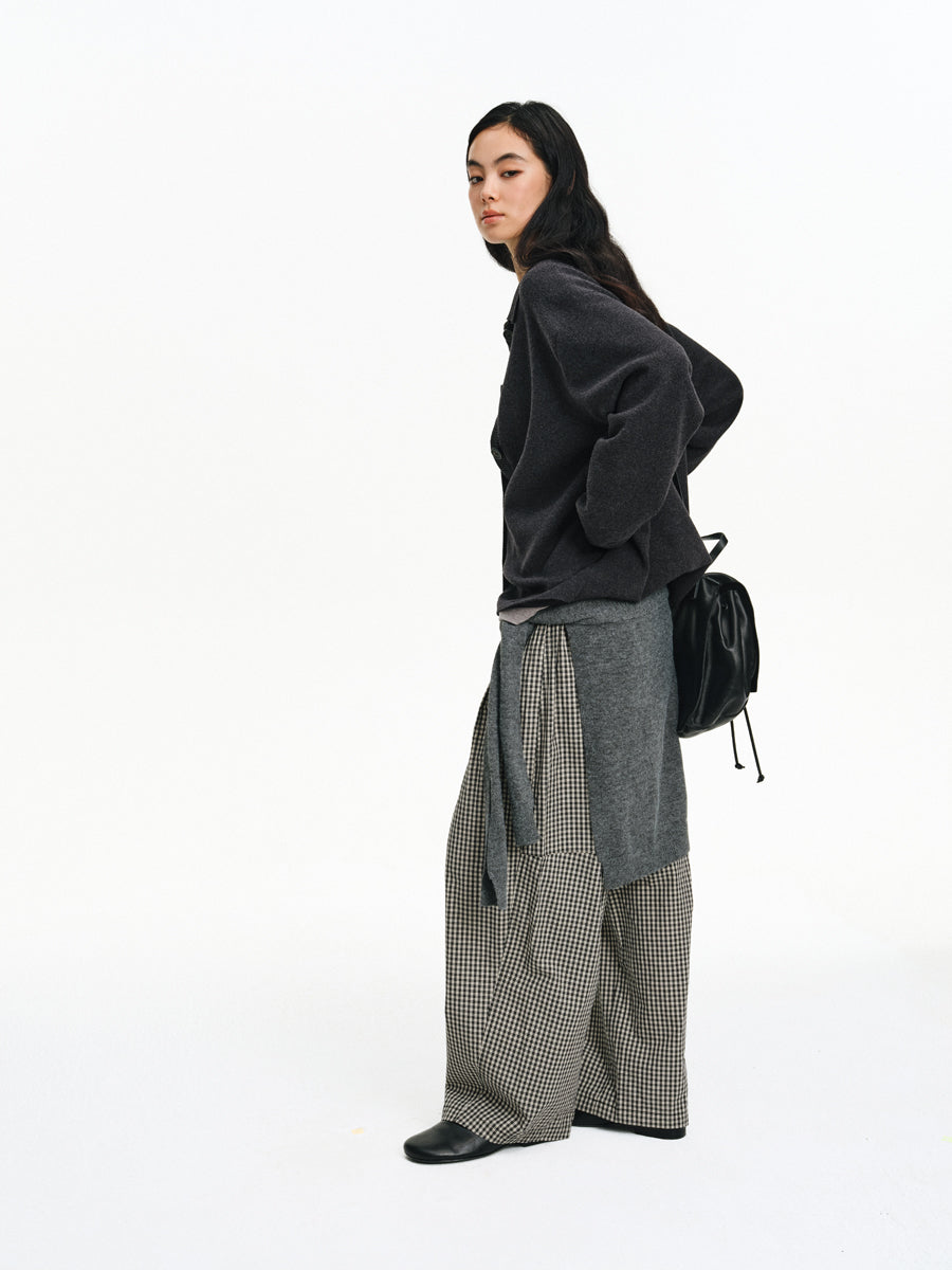 버튼 다운 카디건