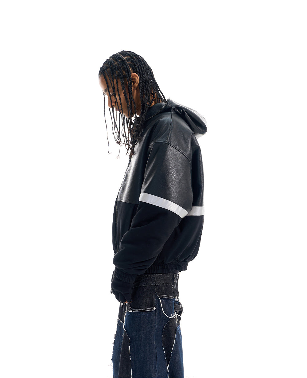 Reflector Leather Jacket