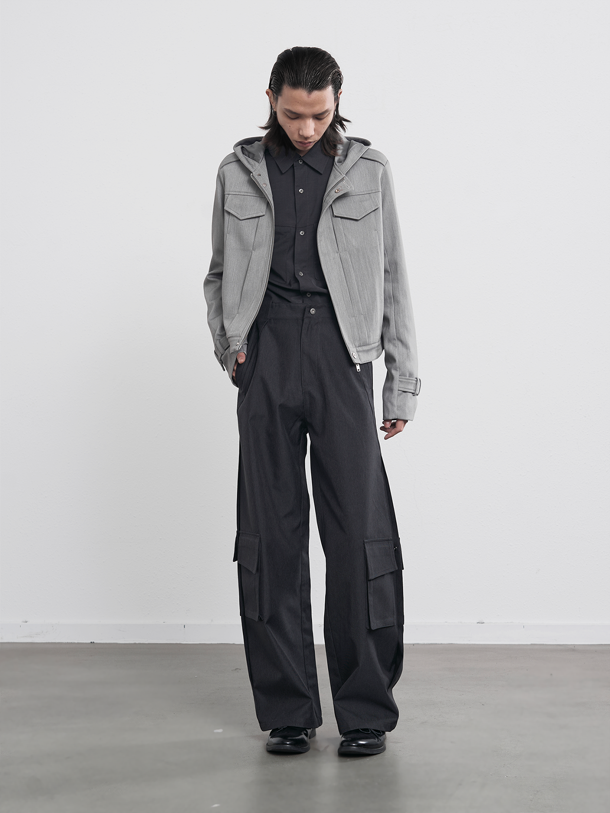 Casual jacket with hood