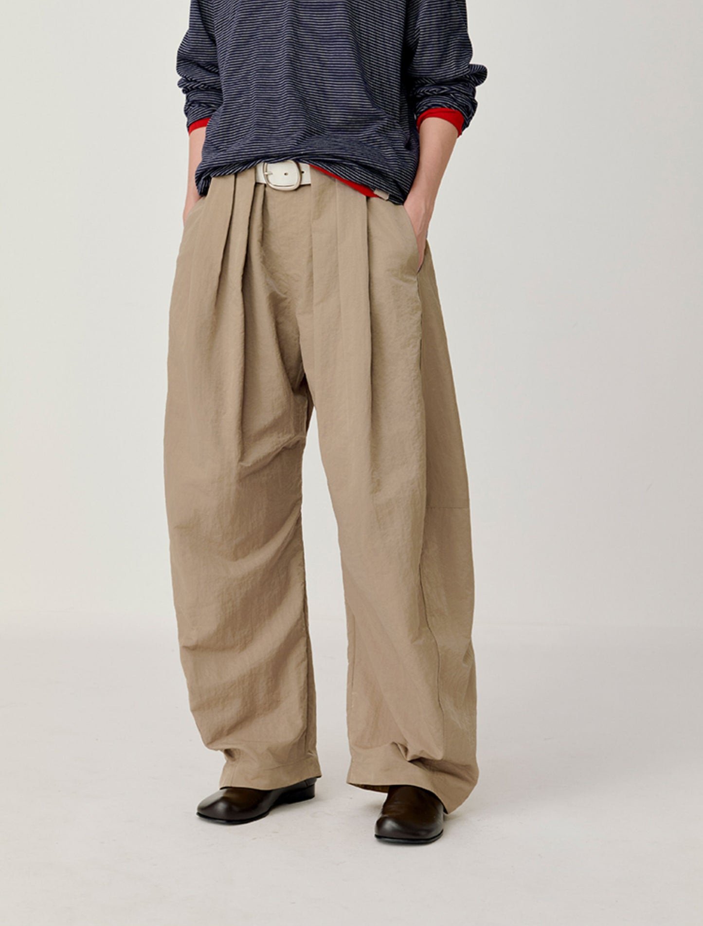 Pleated Waist Casual Pants