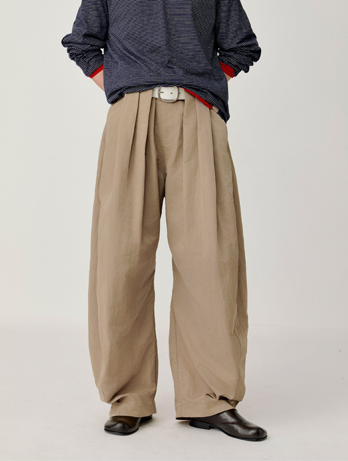 Pleated Waist Casual Pants