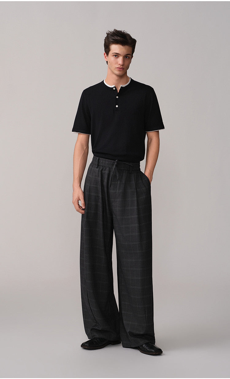 Faux Two-Piece Knit Shirt