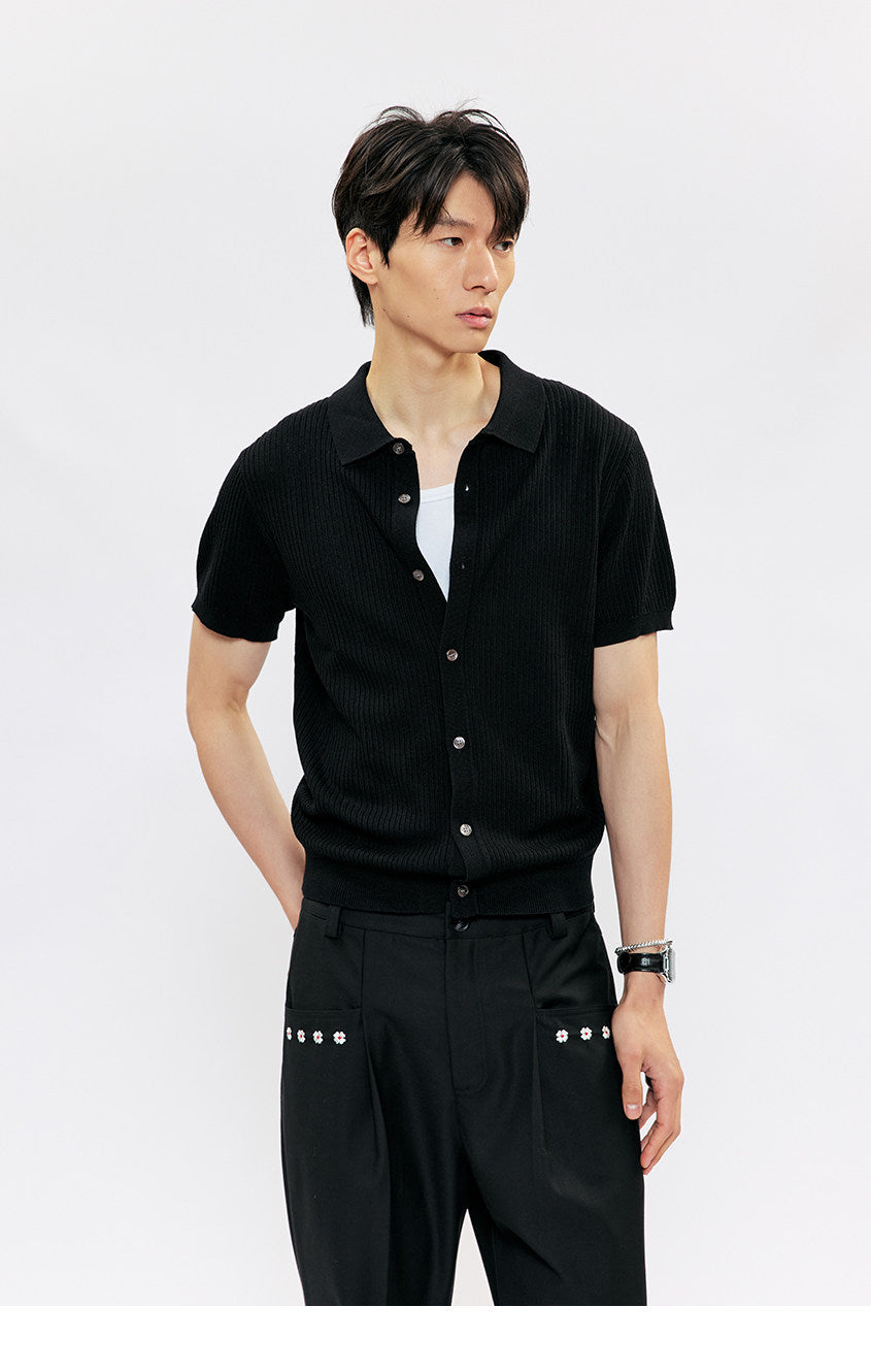 Button-down Knit Cardigan