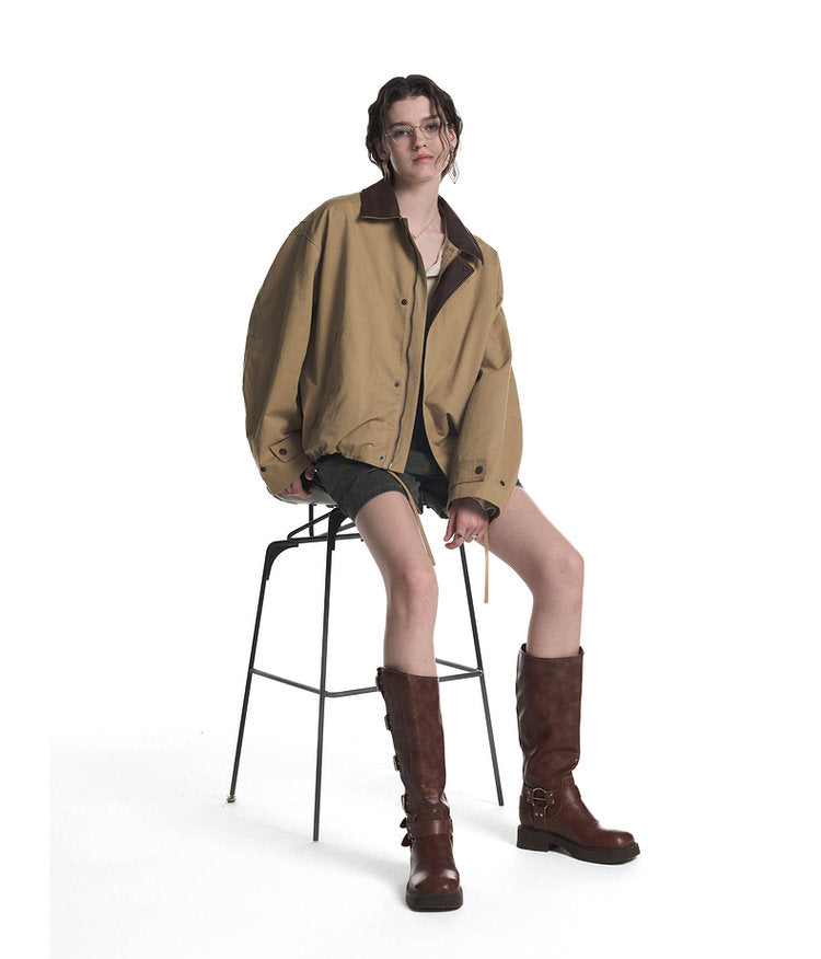 Drawstring Casual Jacket