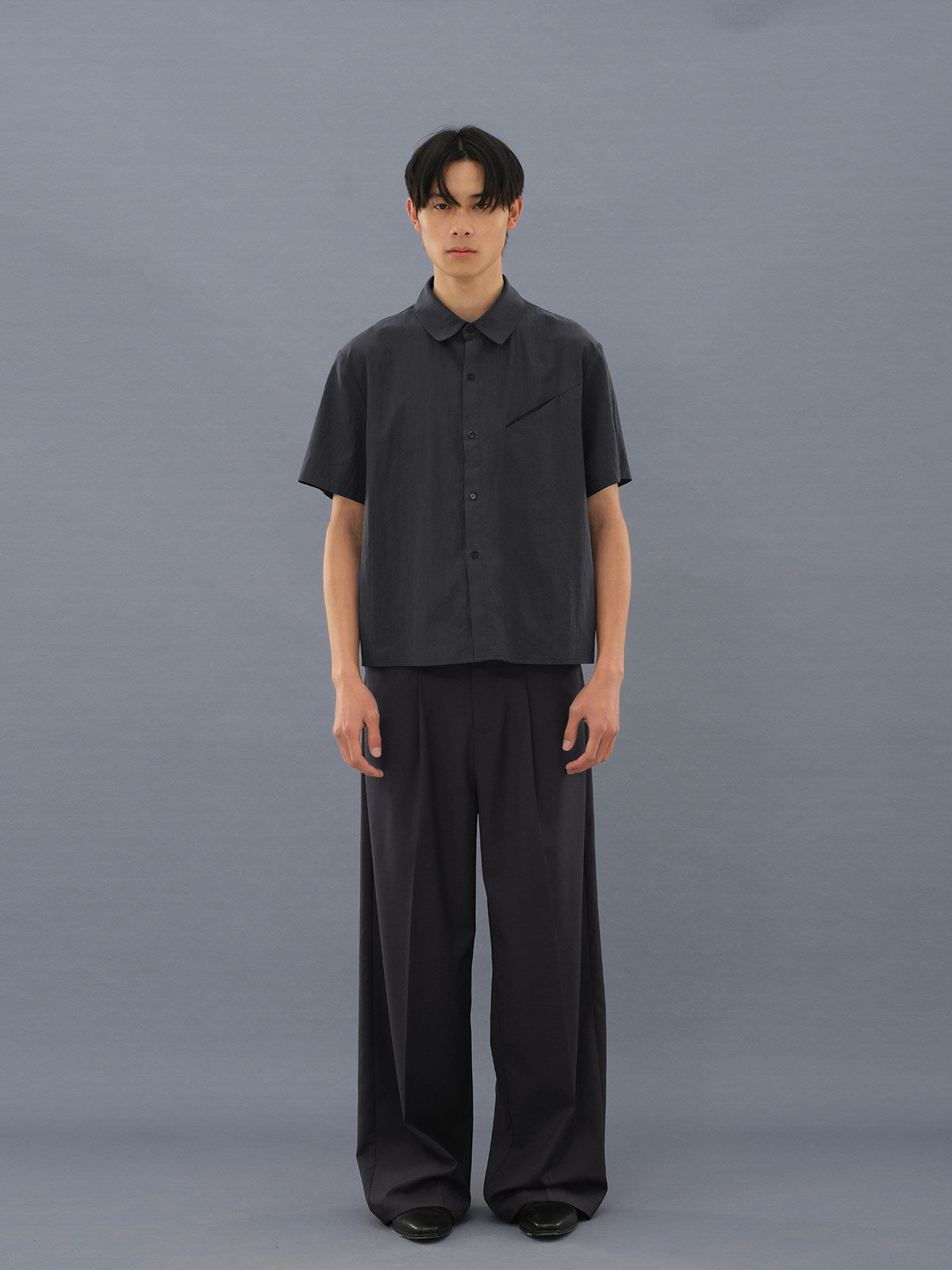 Tencel Blend Short-Sleeve Shirt