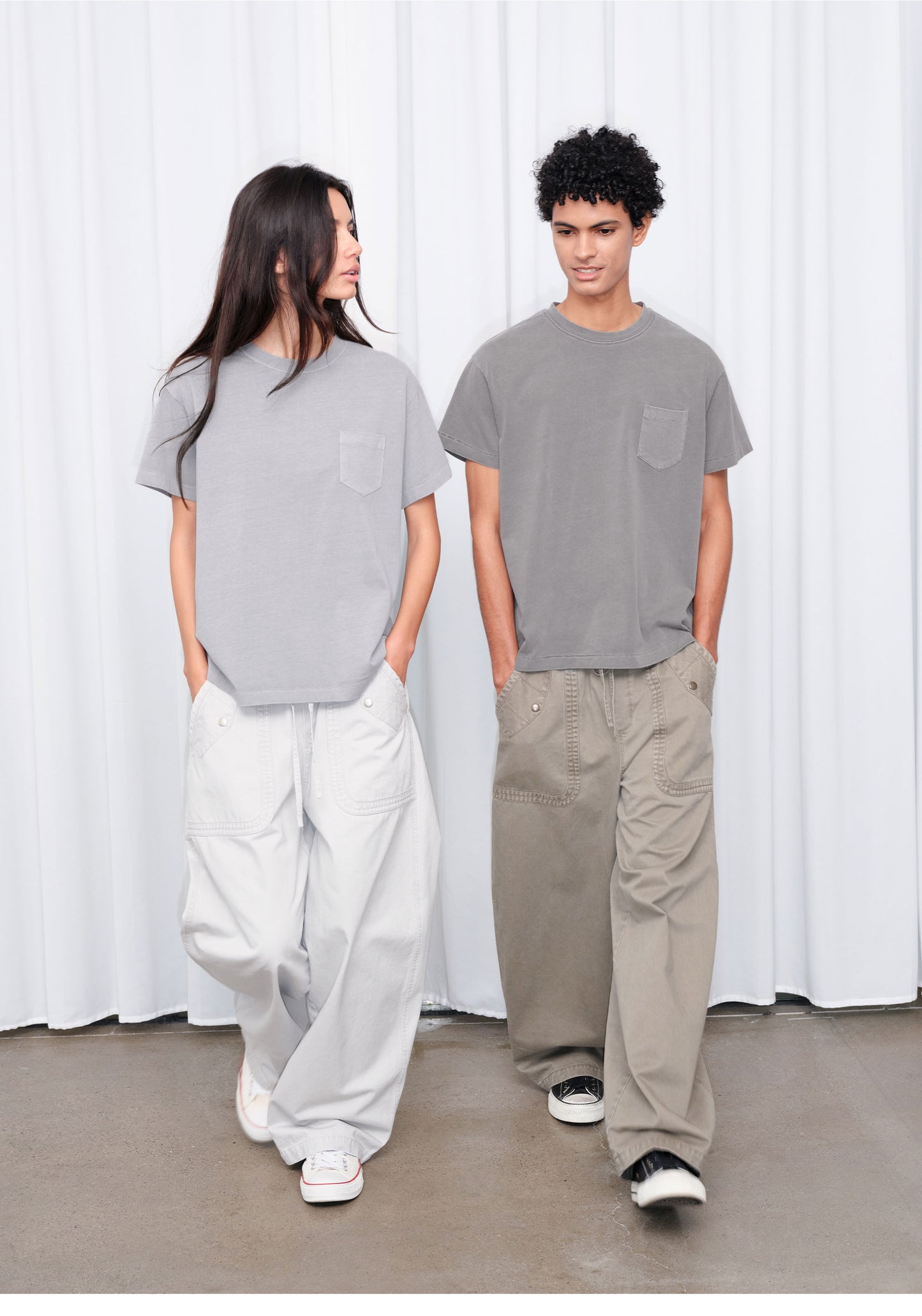 Vintage-Style Fitted T-Shirt