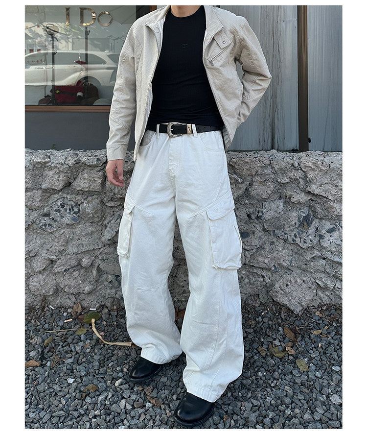 White Denim Work Pants