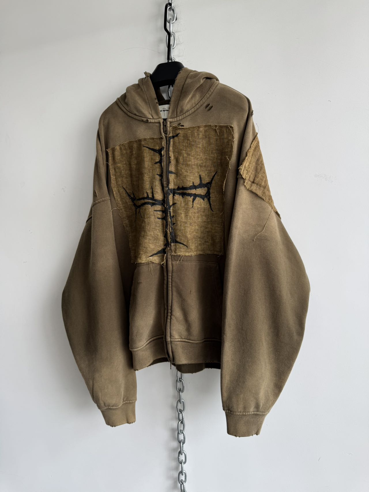 Patchwork Damaged Parka