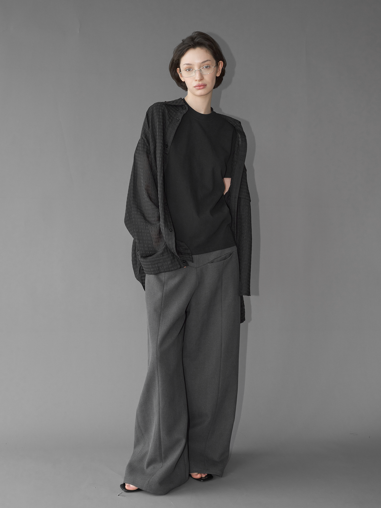 Checkered Sheer Shirt