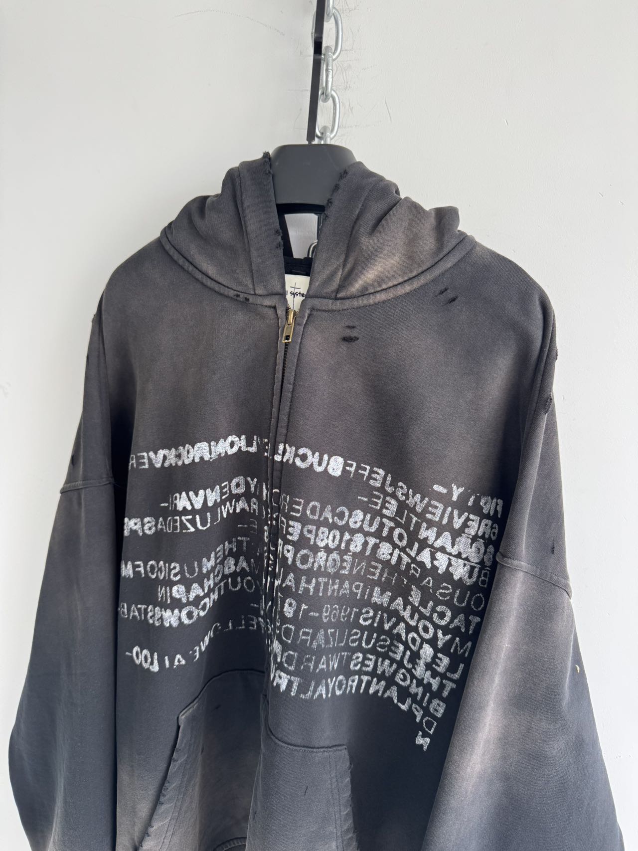 Heavy Zipper Spray Dyed Parka