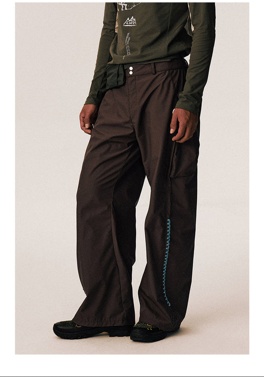 Hand-Knitted Cocoon-Shaped Casual Pants