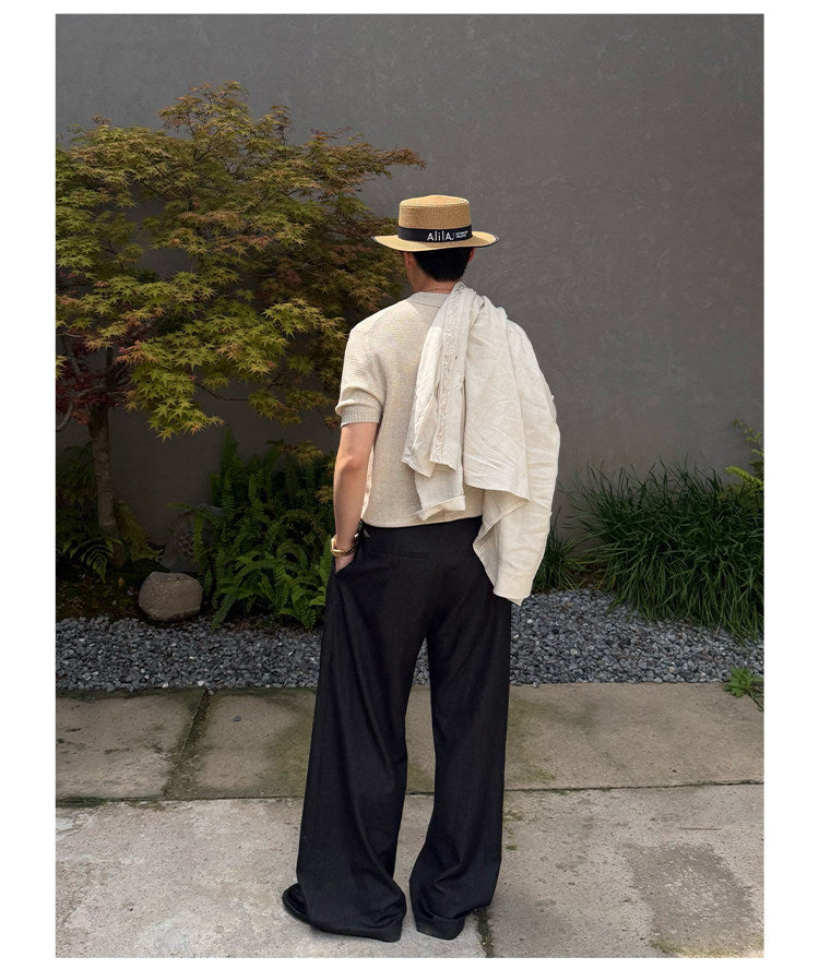 Breathable Linen Polo Shirt