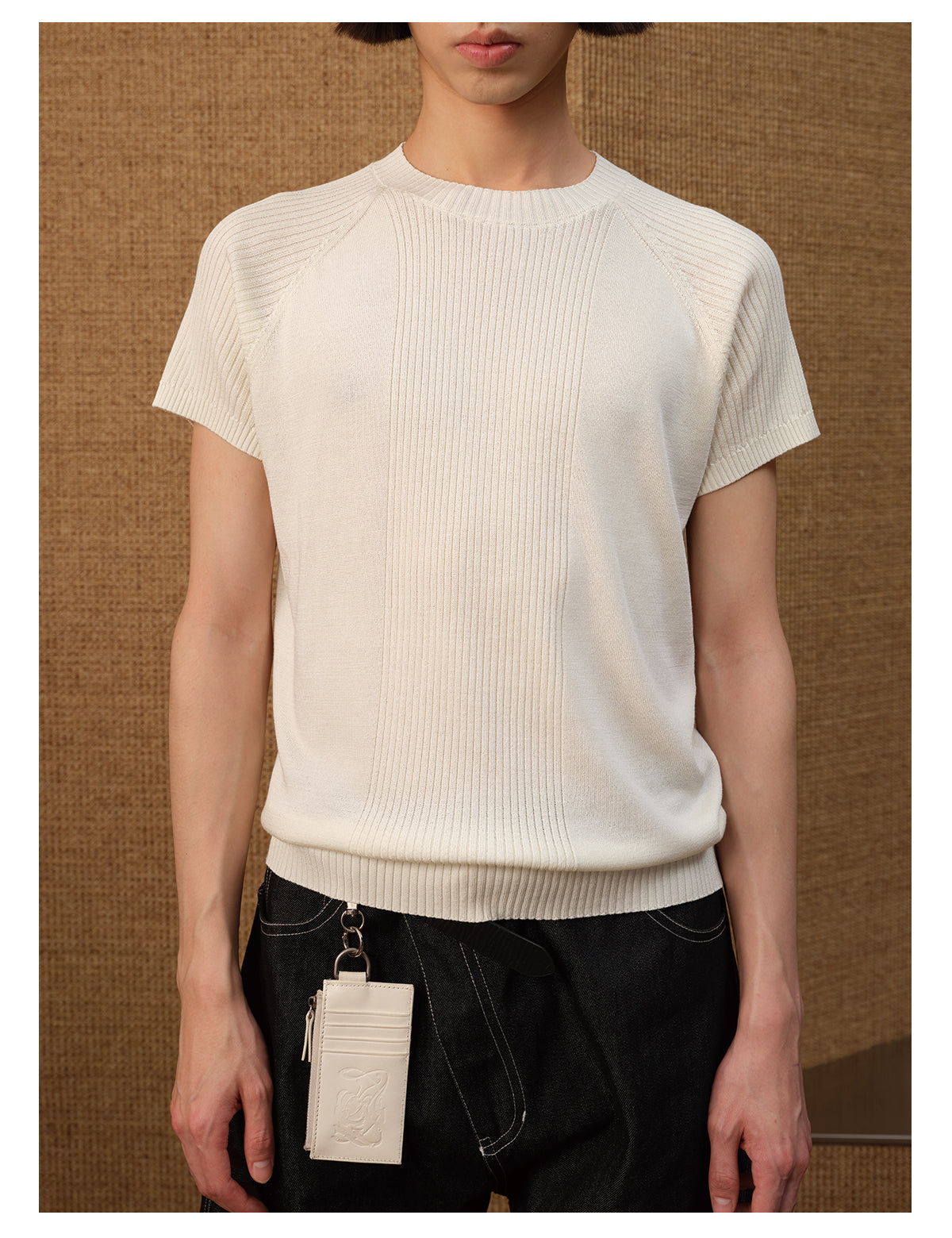 Ice Silk Fabric Knit Shirt