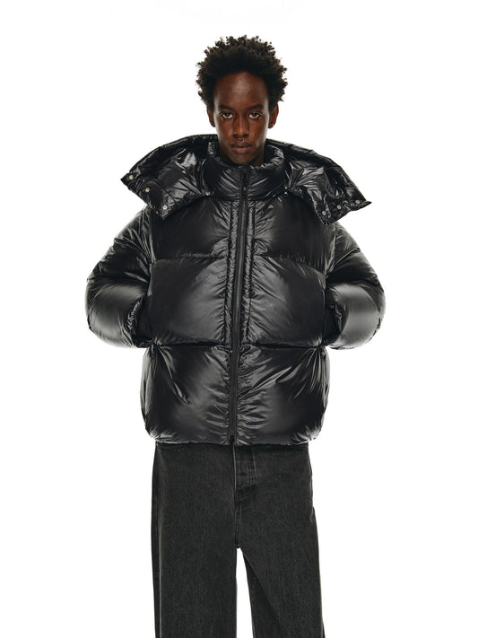 Detachable Hood Puffer Down Jacket