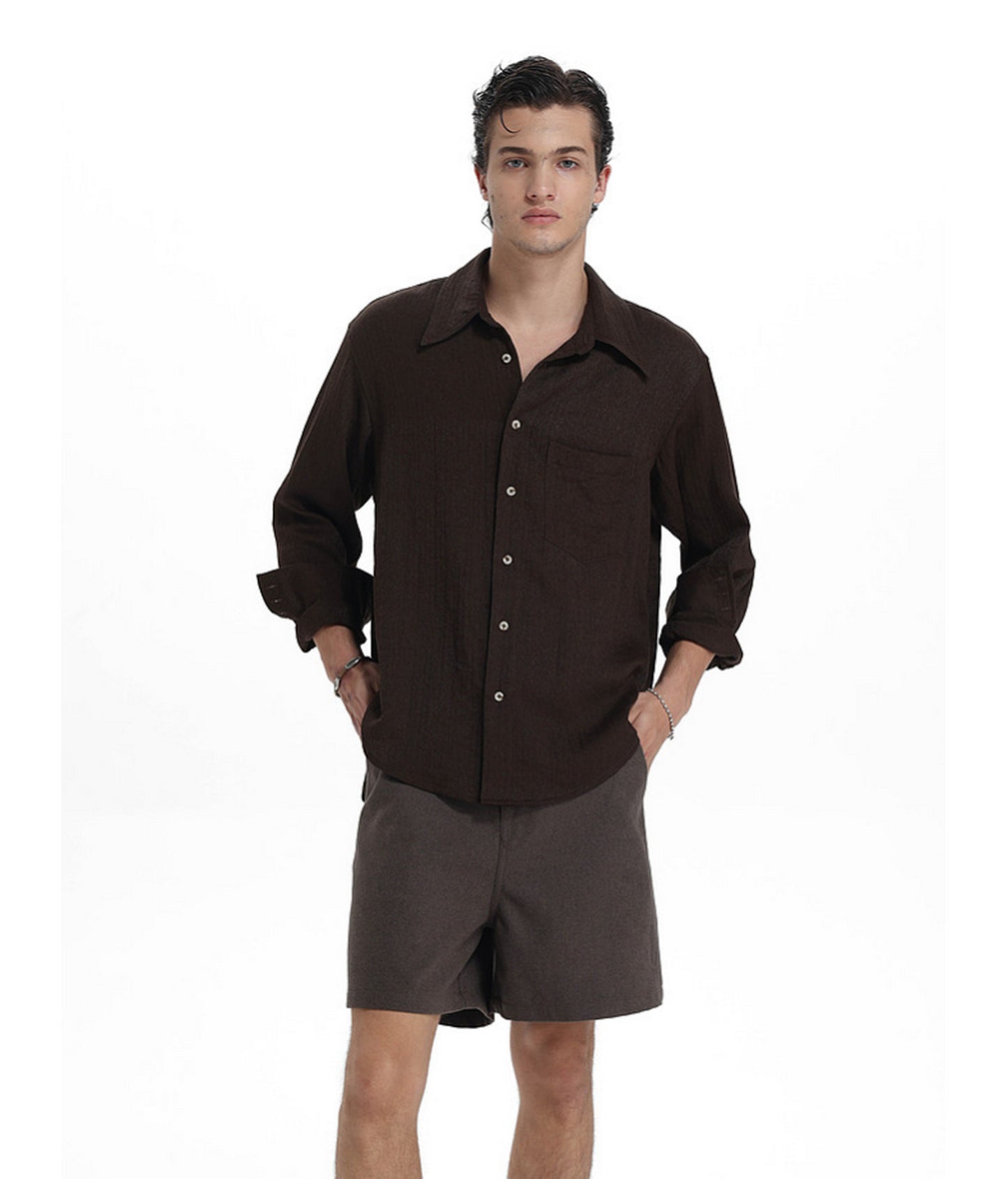 Relaxed Linen-Lyocell Blend Shirt