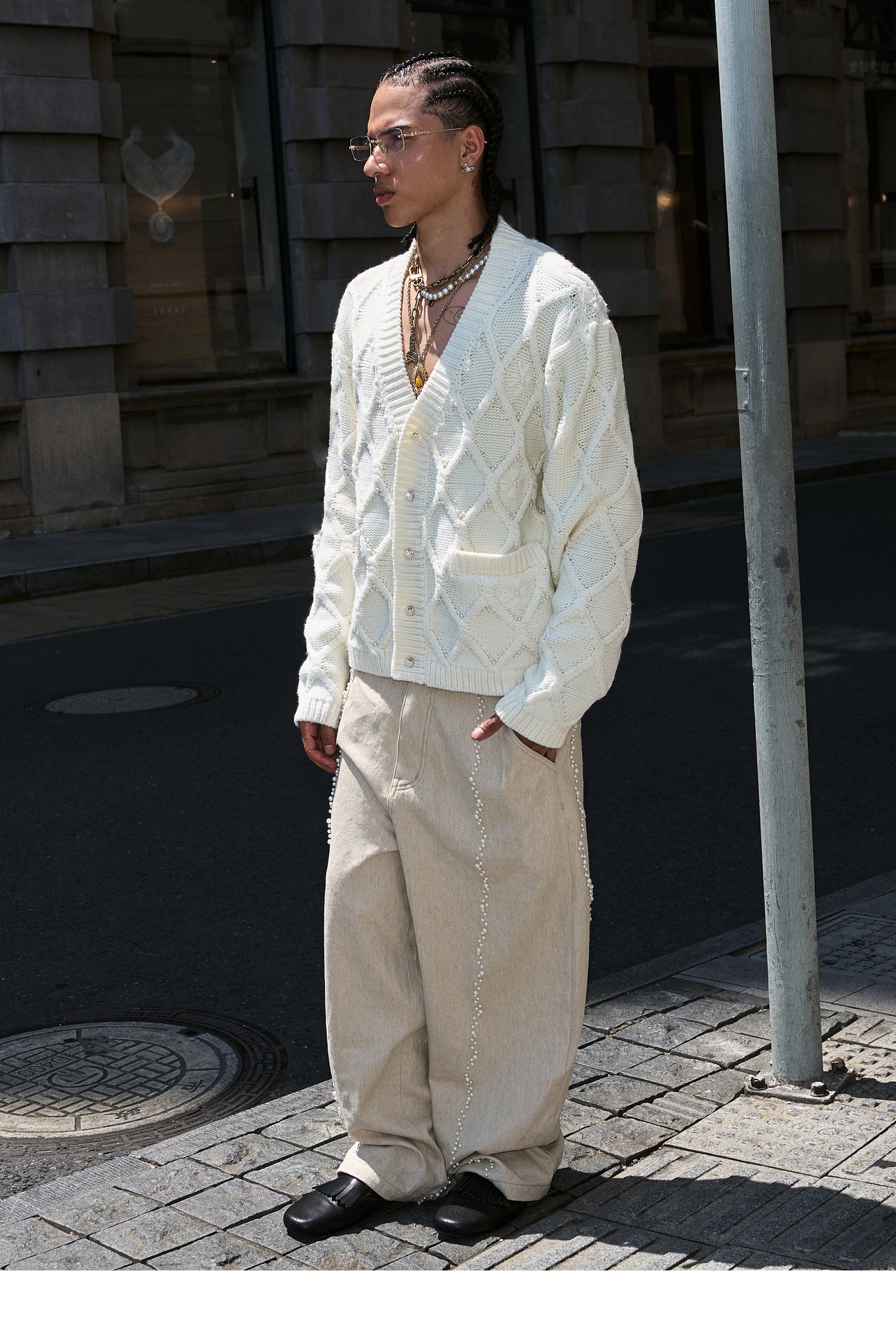Baggy Straight Wide-Leg Pants