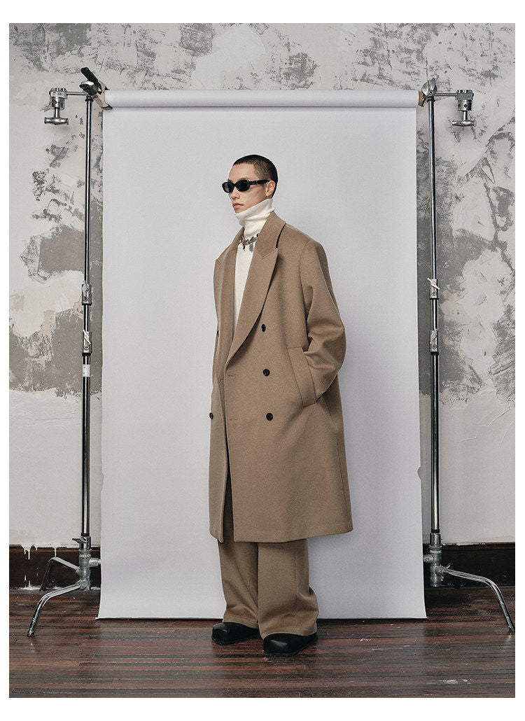 Double-breasted Wool Coat