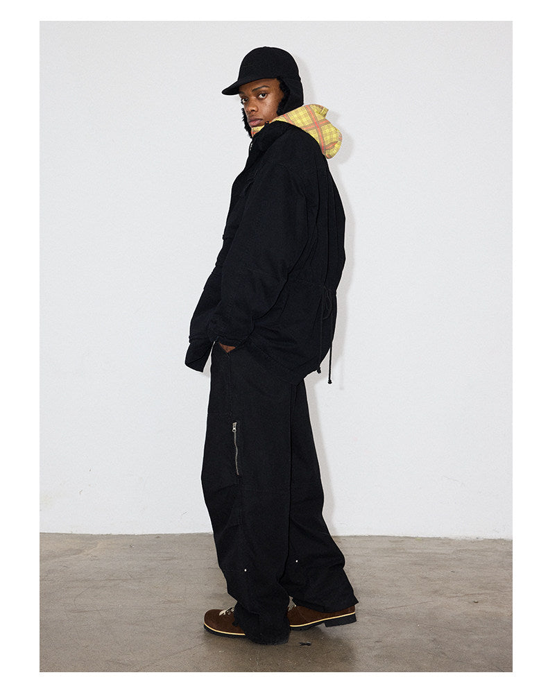 Distressed Finish 4-Pocket Jacket