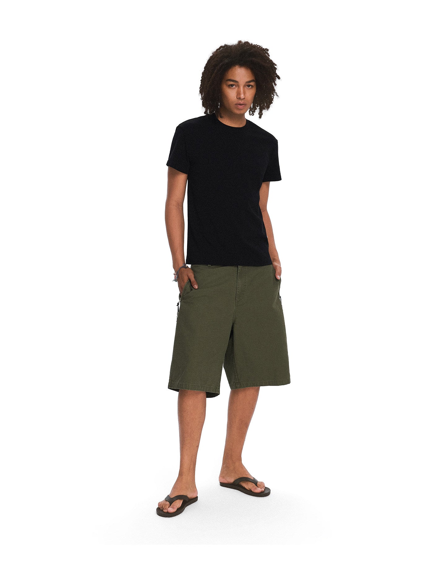 Vintage Cotton Shorts with Beads