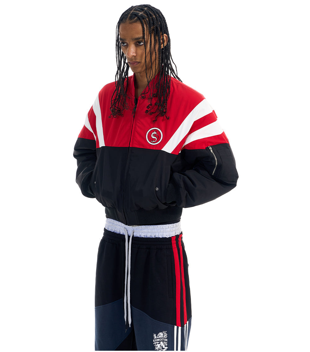 Color Block Bomber Jacket