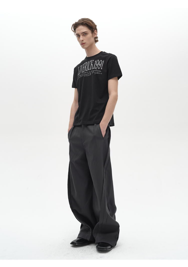 Lightweight Slogan T-Shirt