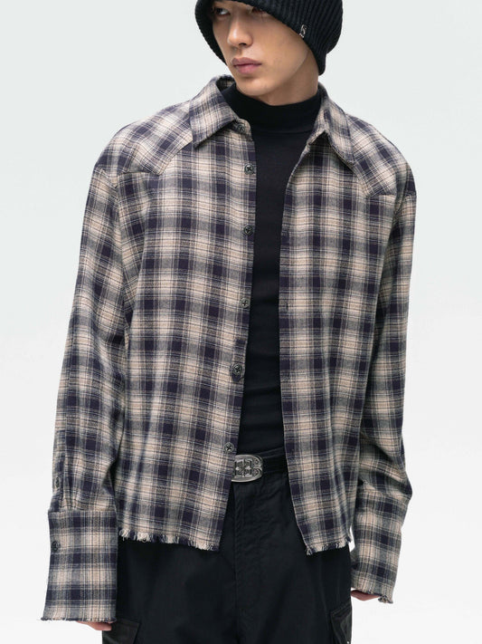 Black Checkered Shirt