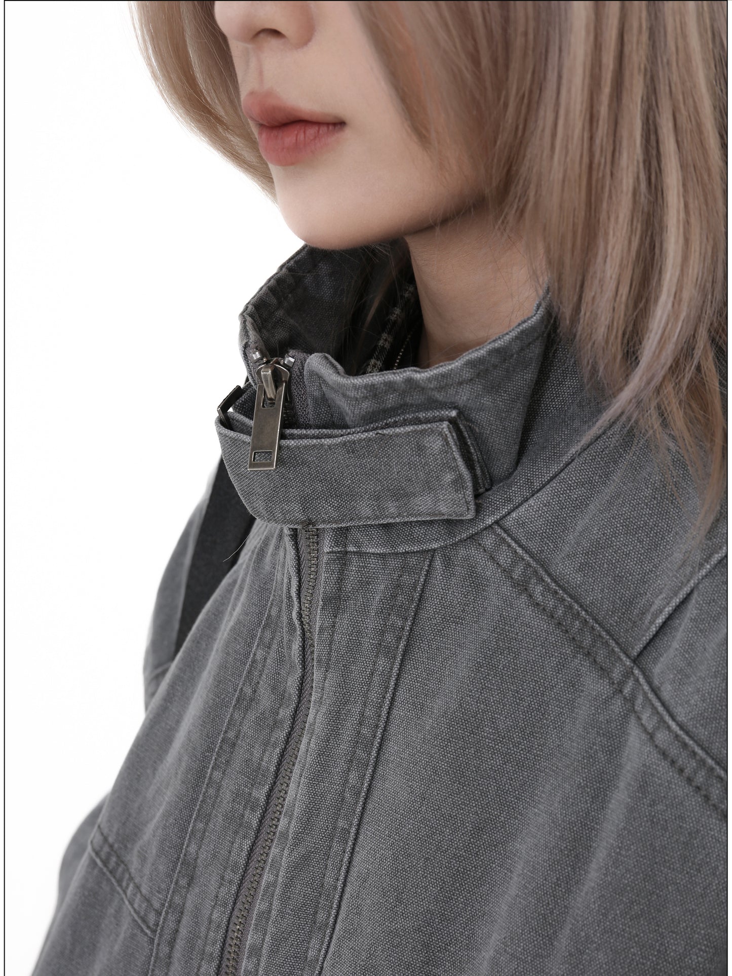 Washed and Damaged Heavyweight Jacket