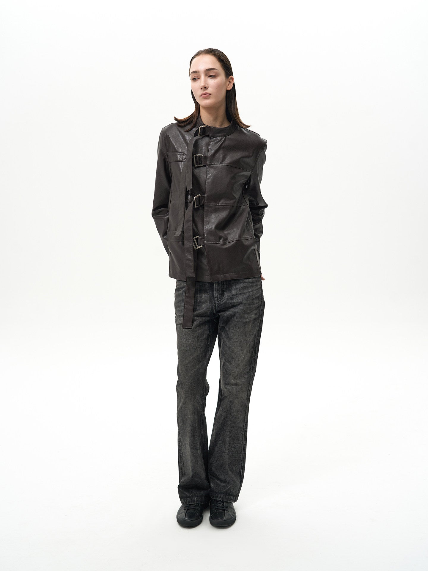 Asymmetrical Ribbon Jacket