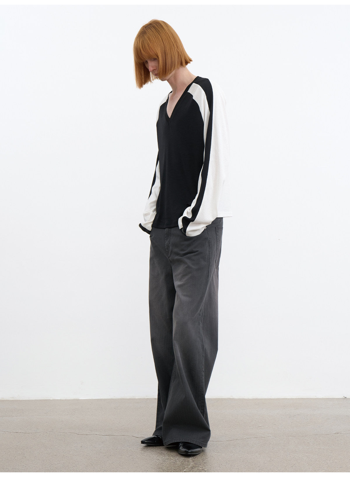 Contrast-Color Raglan T-Shirt