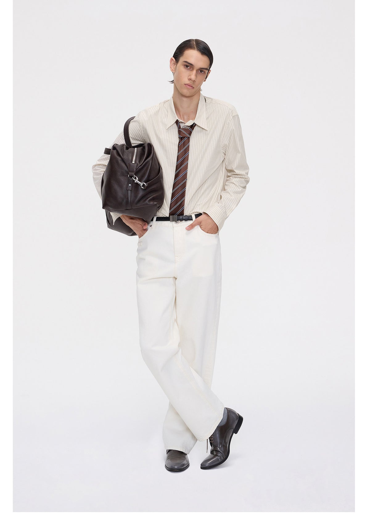 Cotton Denim Pants