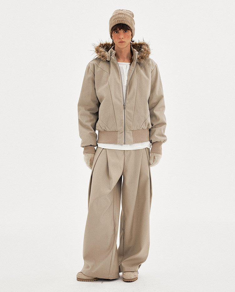 Detachable Fur Collar Cotton Jacket