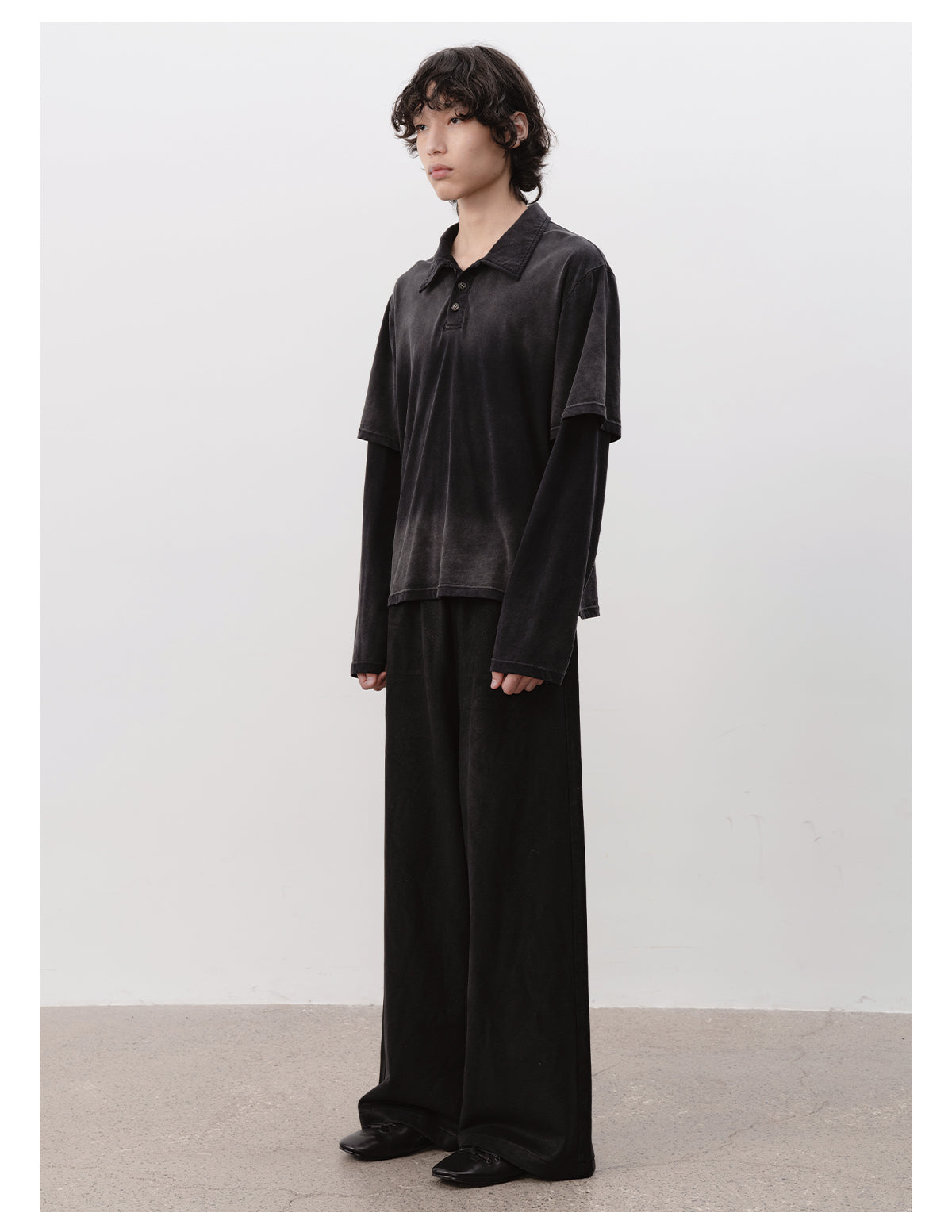 Fake Two-Piece Polo Shirt