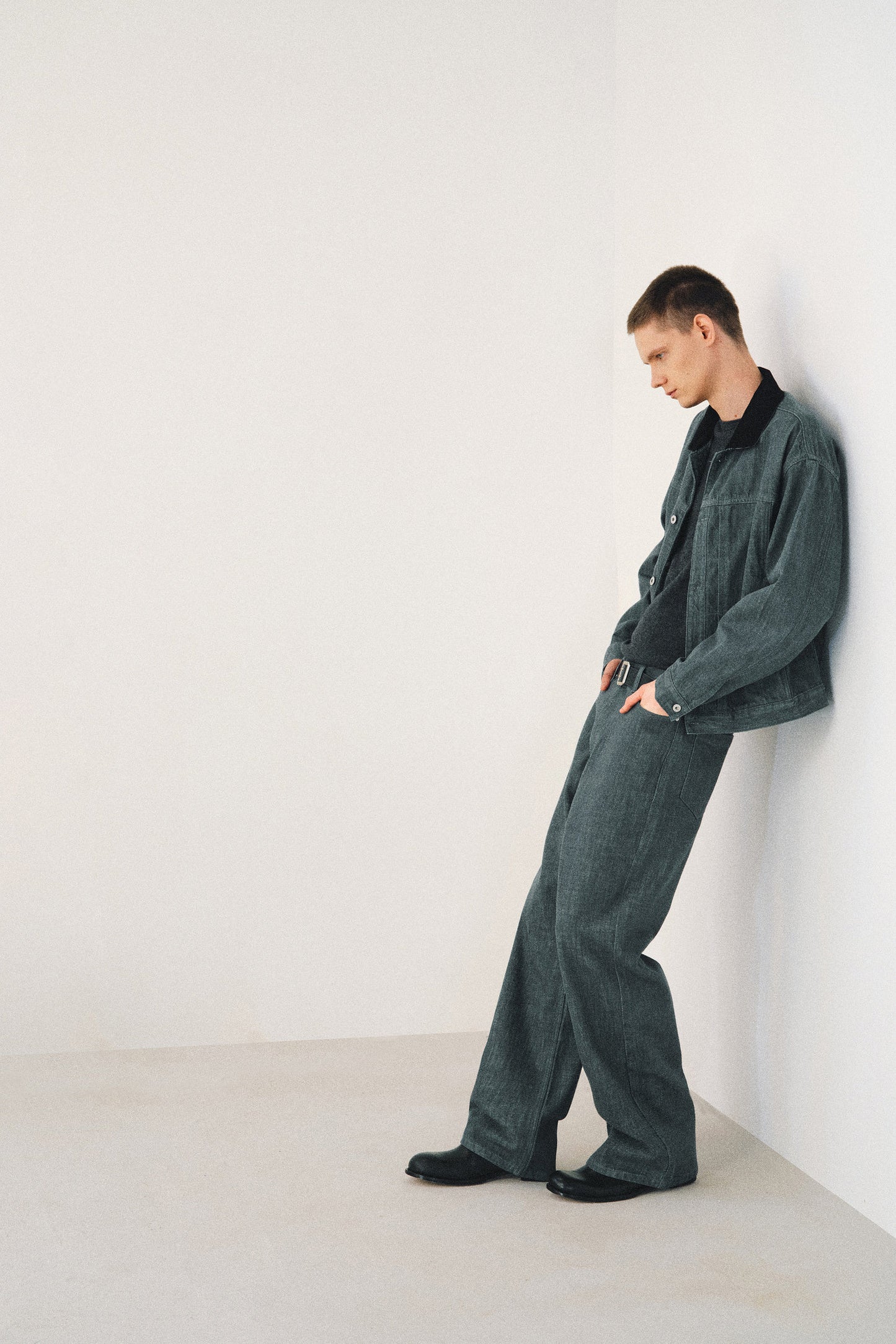 Corduroy Collar Denim Jacket