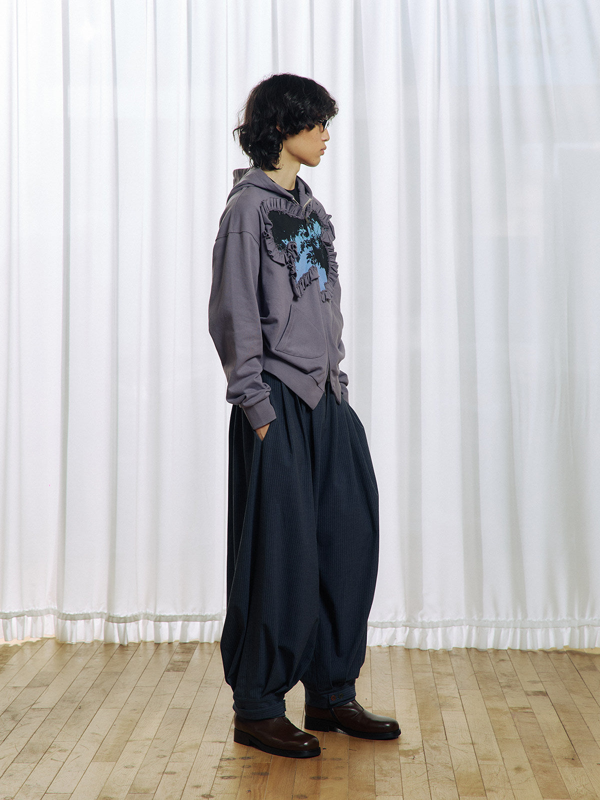 Pleated Balloon Pants