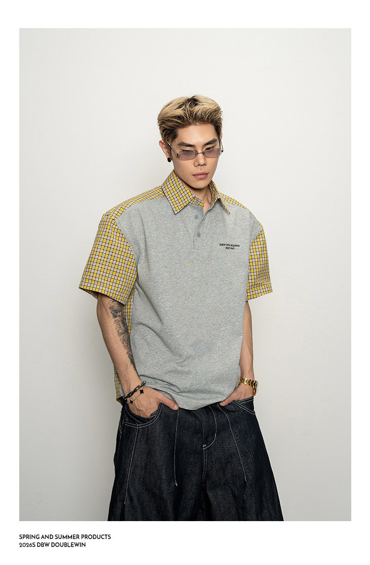 Drop-Shoulder Polo Shirt