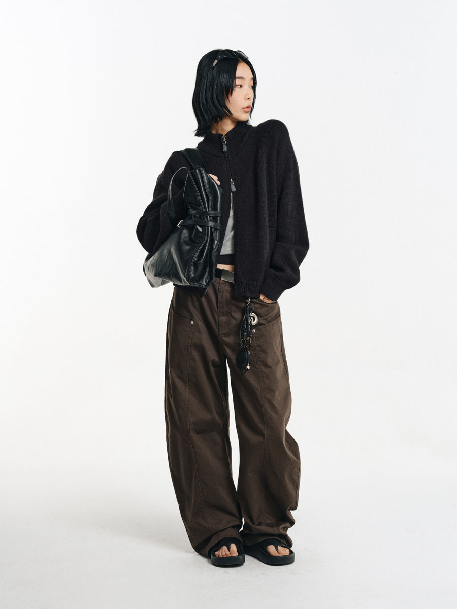 Cotton Rivet Casual Pants