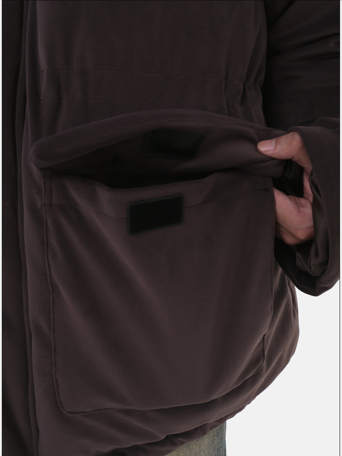 Stand Collar Mid-Length Quilted Jacket