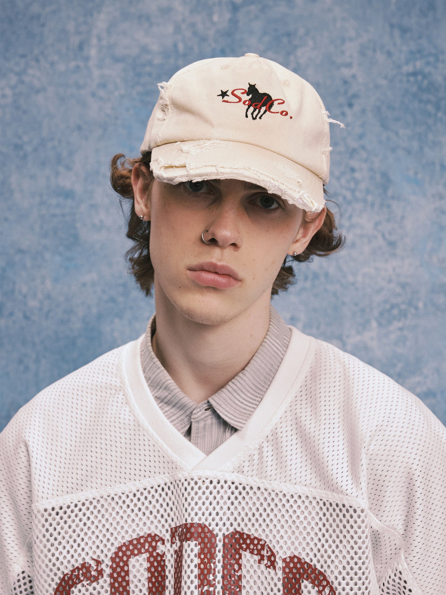 Embroidered Curved-Brim Cap