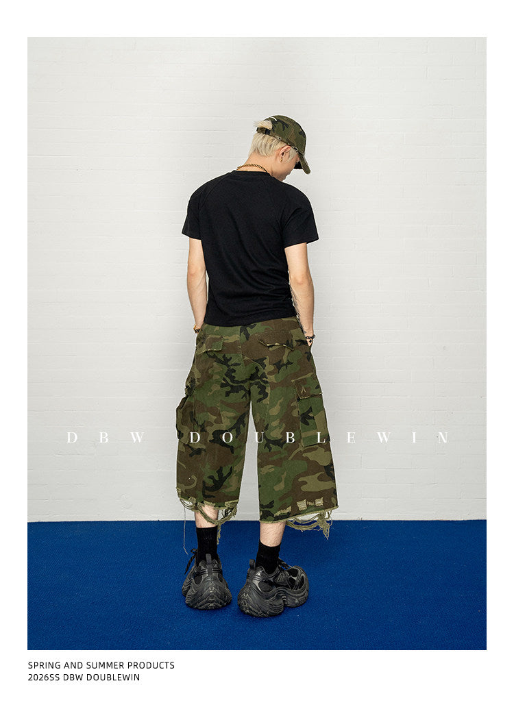 카무플라주 빅 립 반바지
