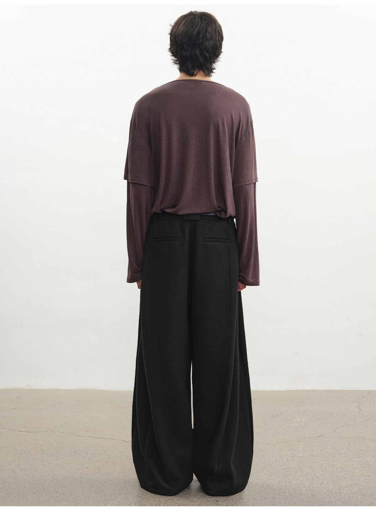 Fake Two-Piece Boat Neck T-Shirt